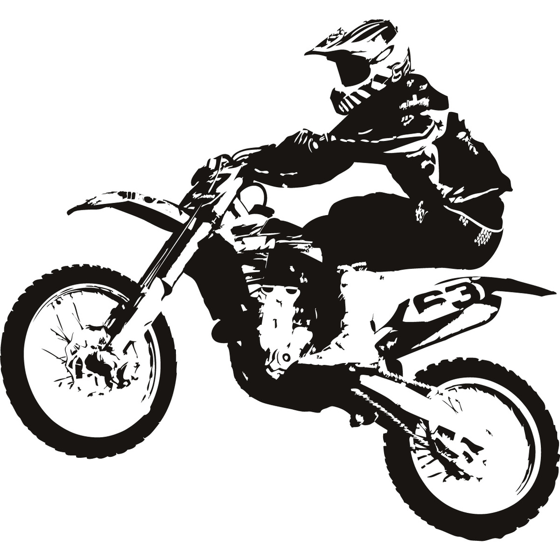 Dirt Bike Drawing Image