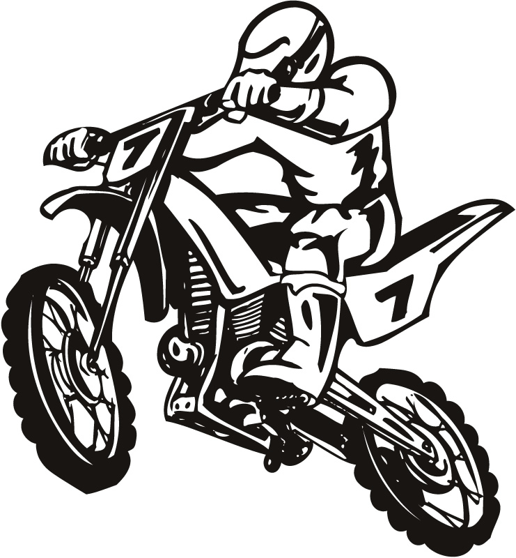 Dirt Bike Drawing Picture