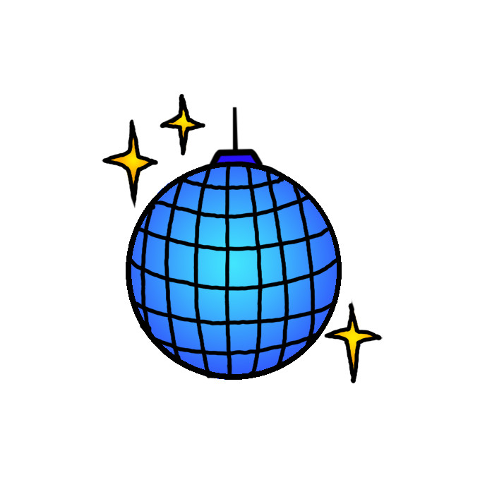 Disco Ball Drawing Pic