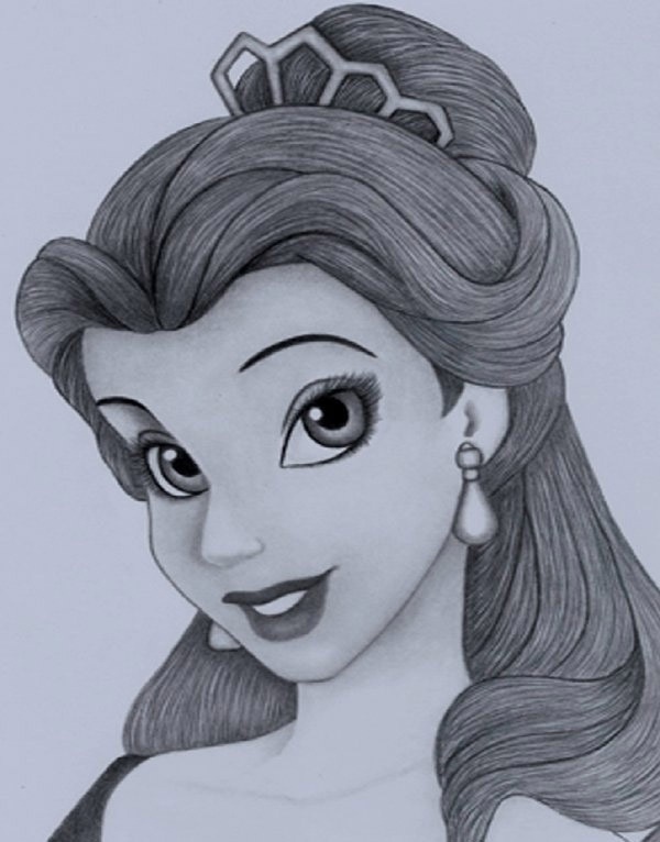 Disney Cartoon Drawing Beautiful Image - Drawing Skill