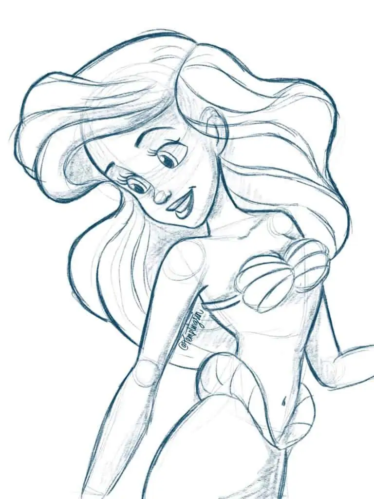 Disney Princess Drawing Art
