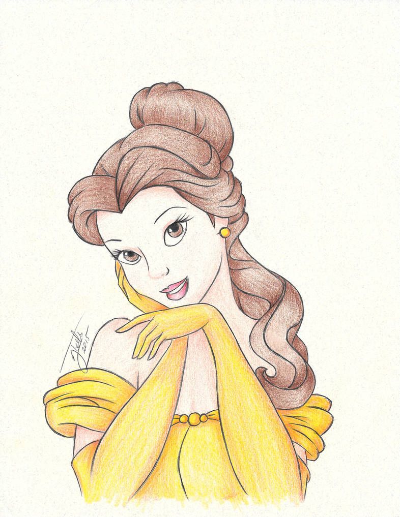 Disney Princess Drawing Image - Drawing Skill
