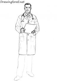 Doctor Drawing Image - Drawing Skill