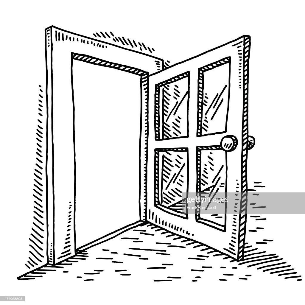 Door Open Drawing Picture
