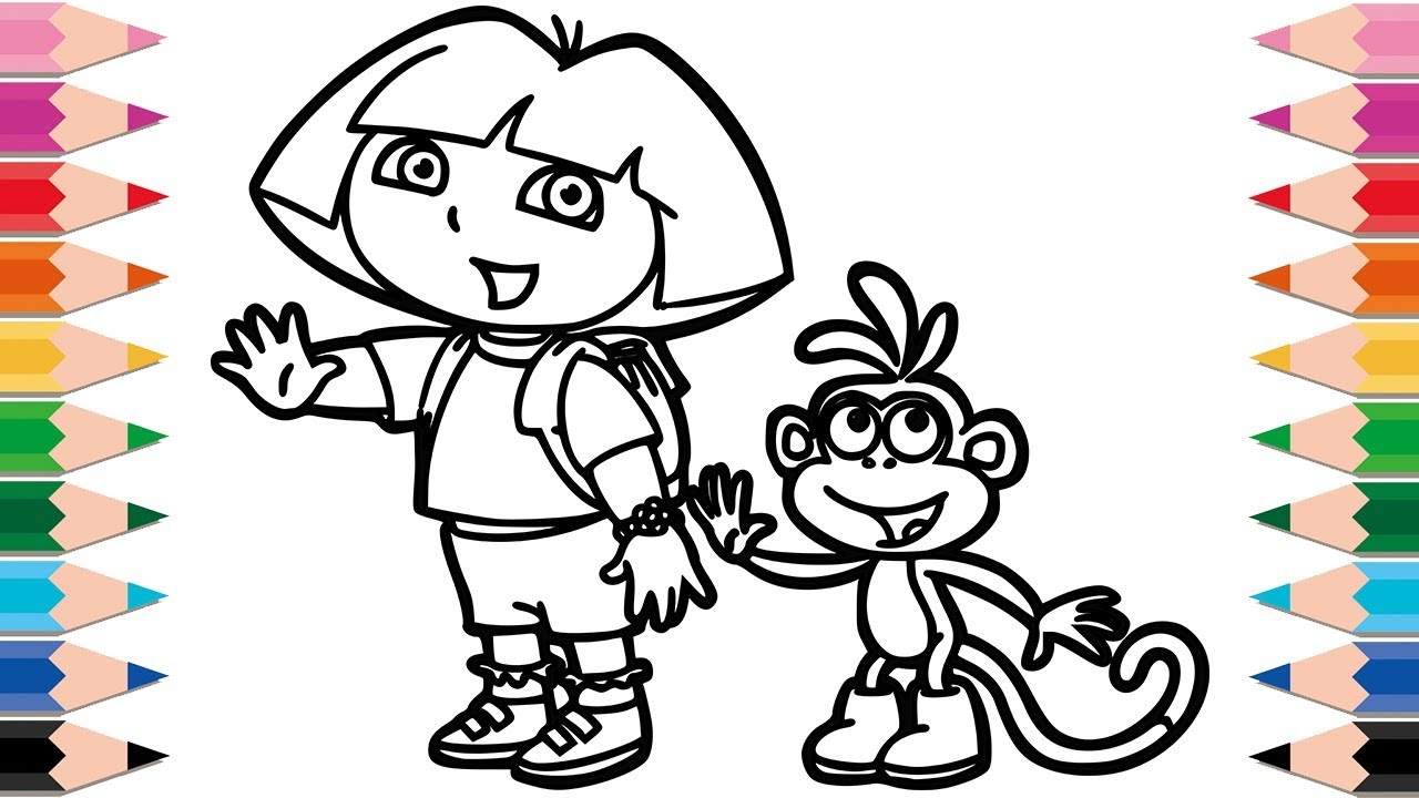 Dora Drawing Pic - Drawing Skill