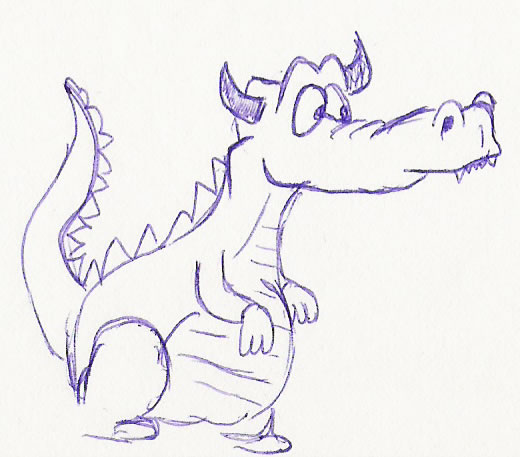 Dragon Cartoon Drawing Image