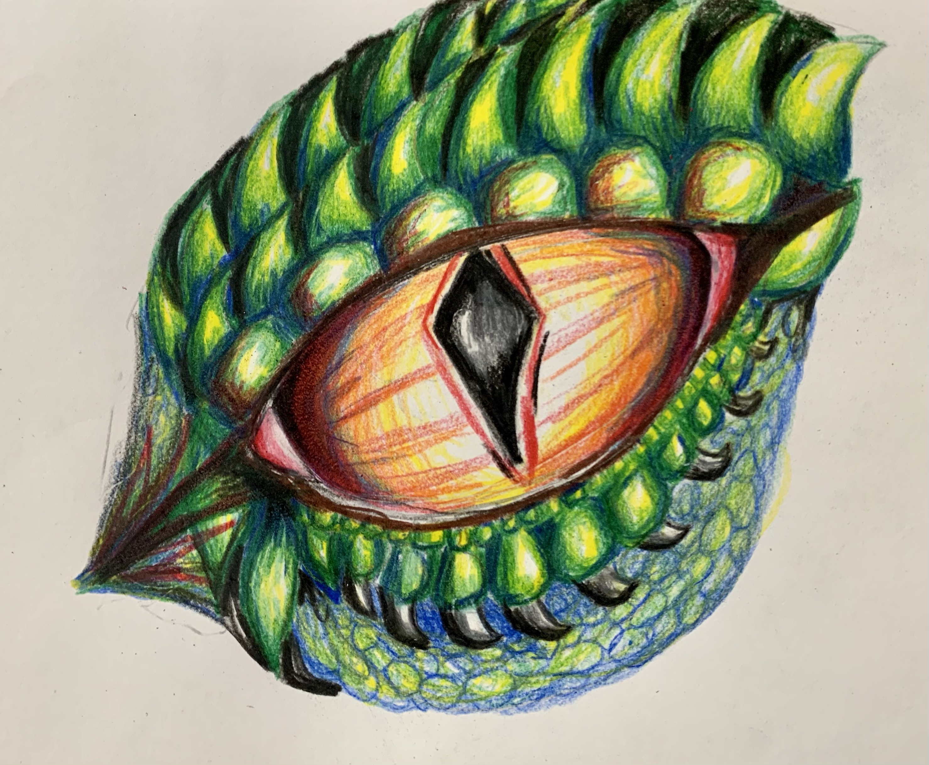 Dragon Eye Drawing Beautiful Image