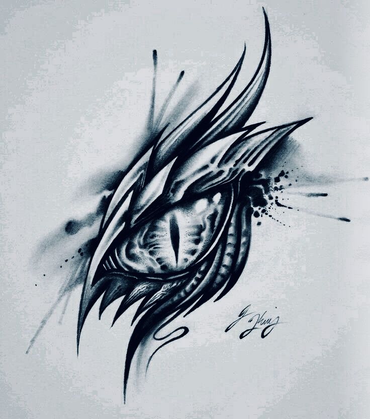 Dragon Eye Drawing Image