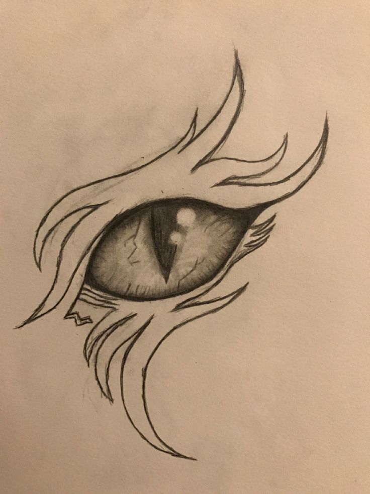 Dragon Eye Drawing Realistic