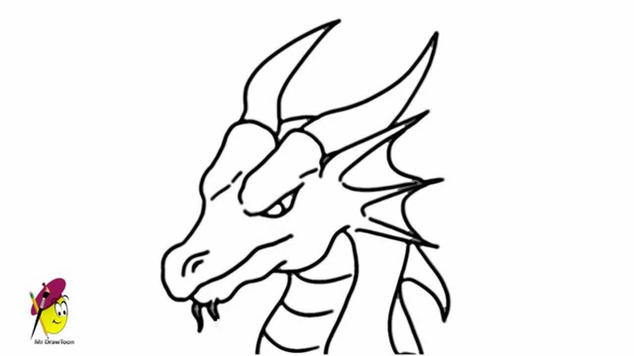 Dragon Face Drawing Art