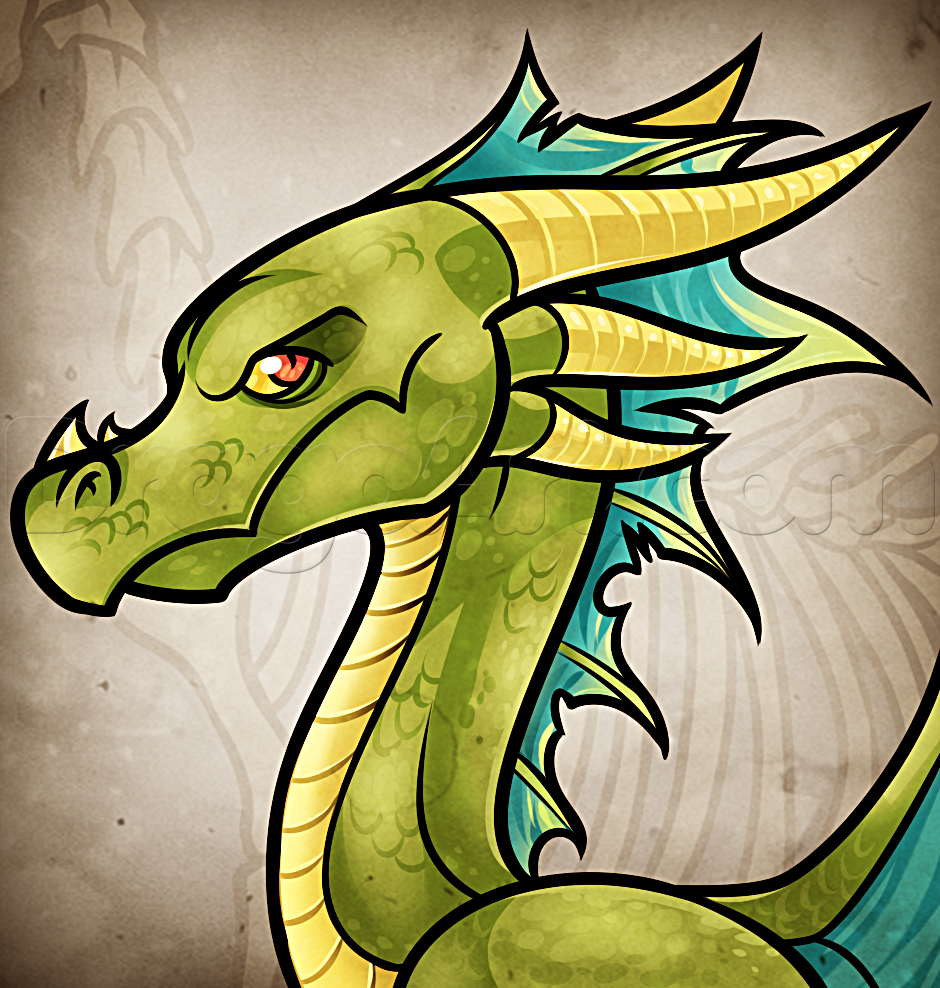 Dragon Face Drawing Image