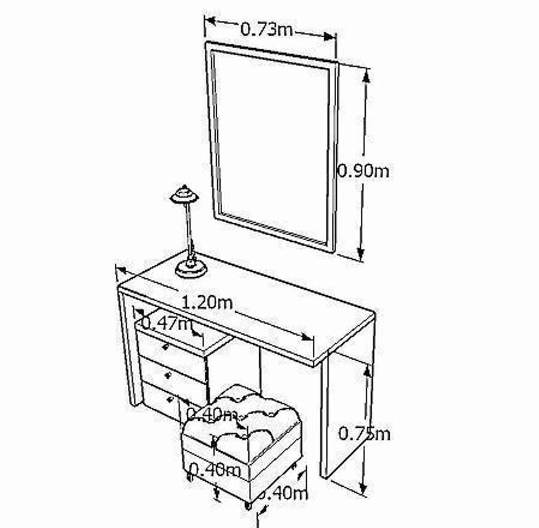 Dressing Table Drawing Image