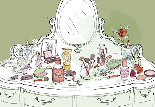 Dressing Table Drawing Photo