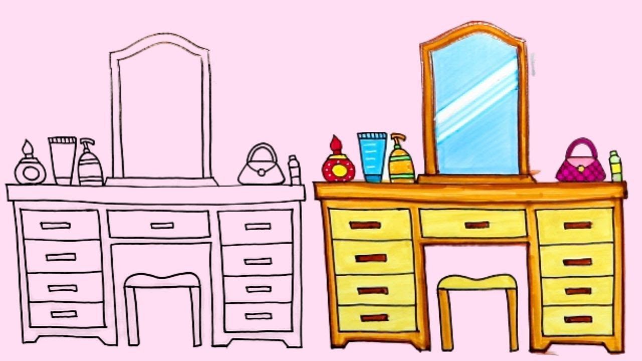 Dressing Table Drawing Picture
