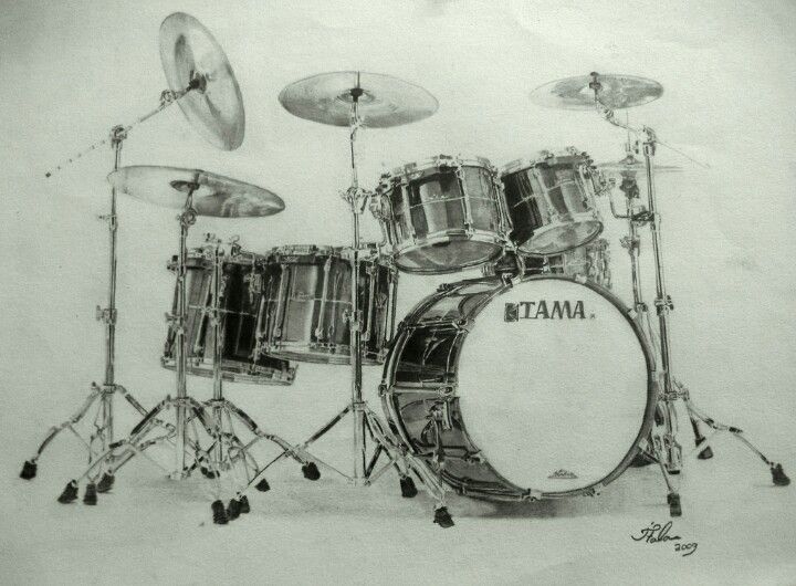Drum Set Best Drawing