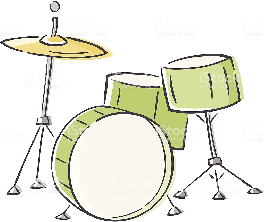 Drum Set Drawing Beautiful Art