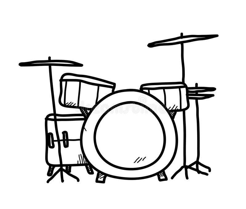 Drum Set Drawing Realistic