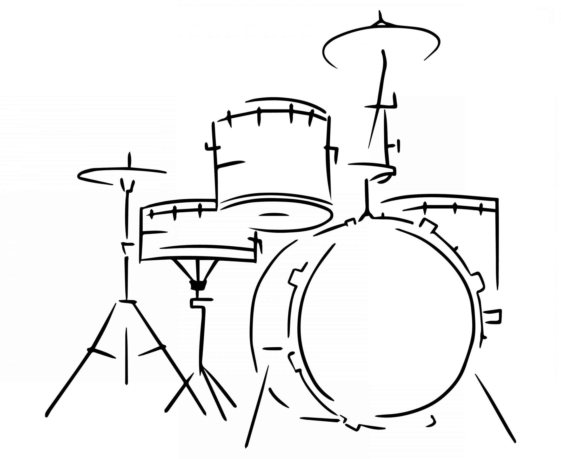Drumming Drawing Picture