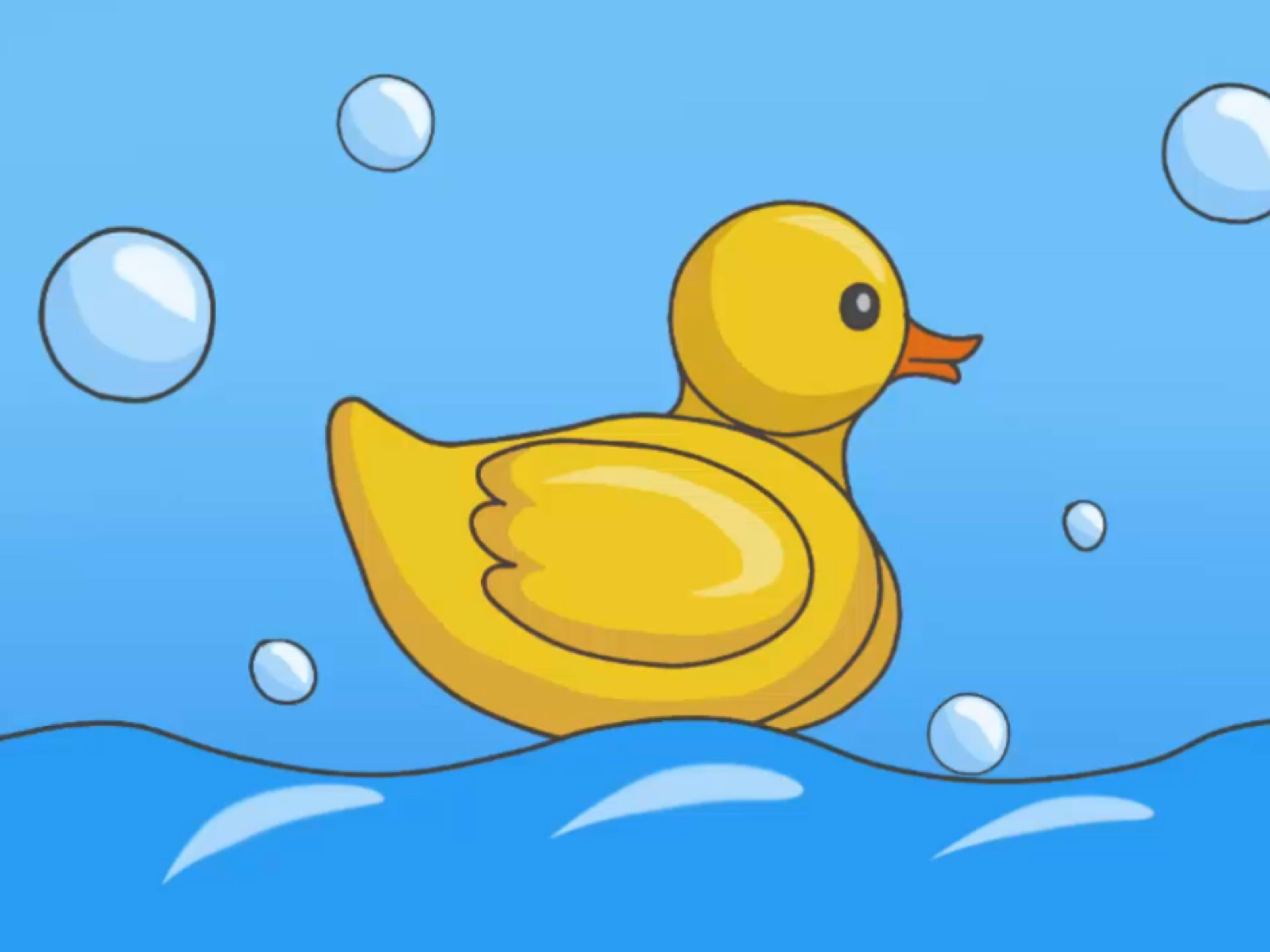 Duckling Cartoon Drawing Pic