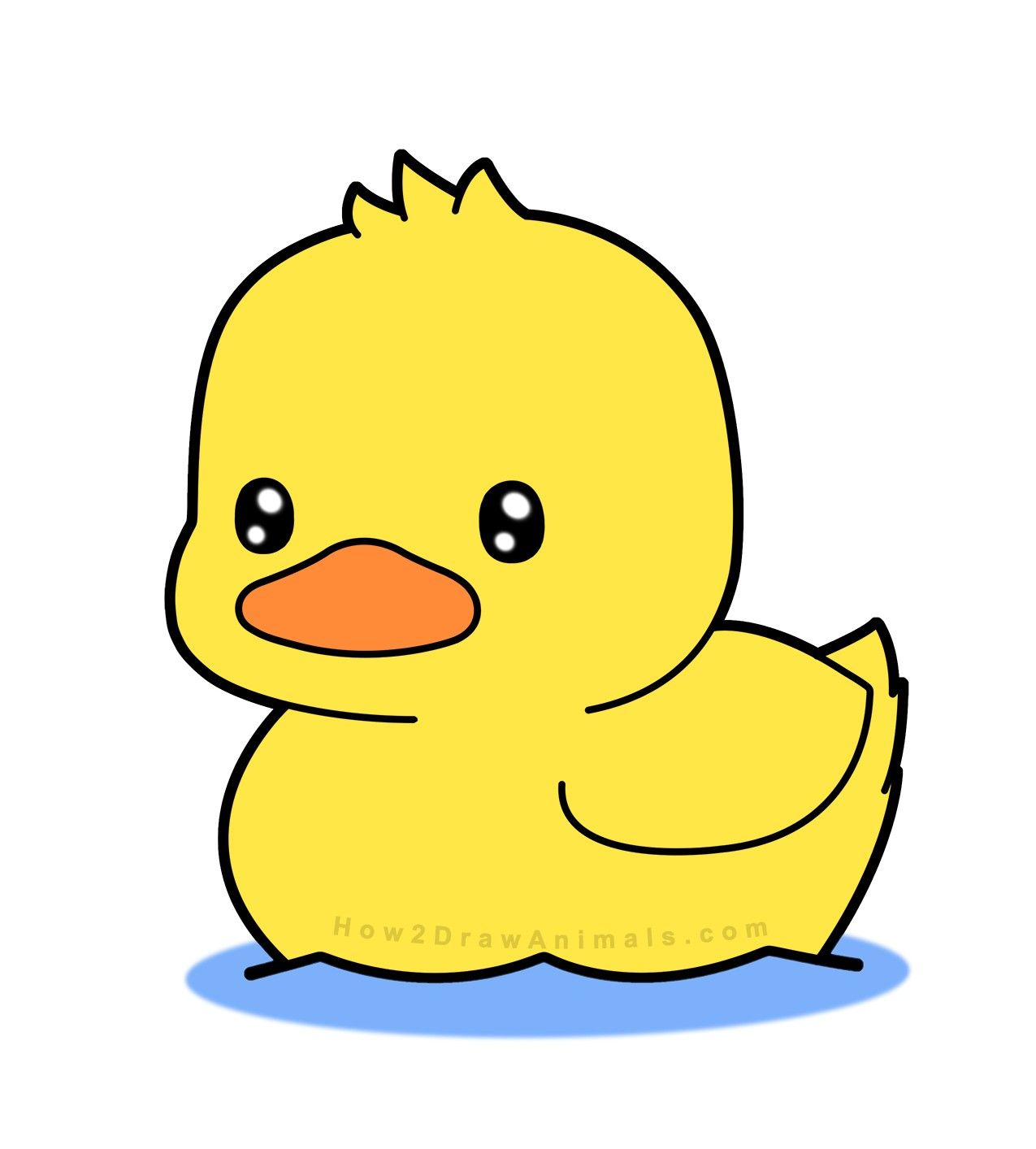 Duckling Cartoon Drawing Picture