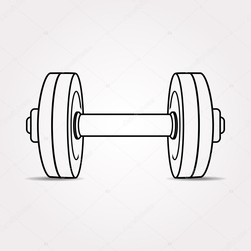 Dumbbell Drawing Image