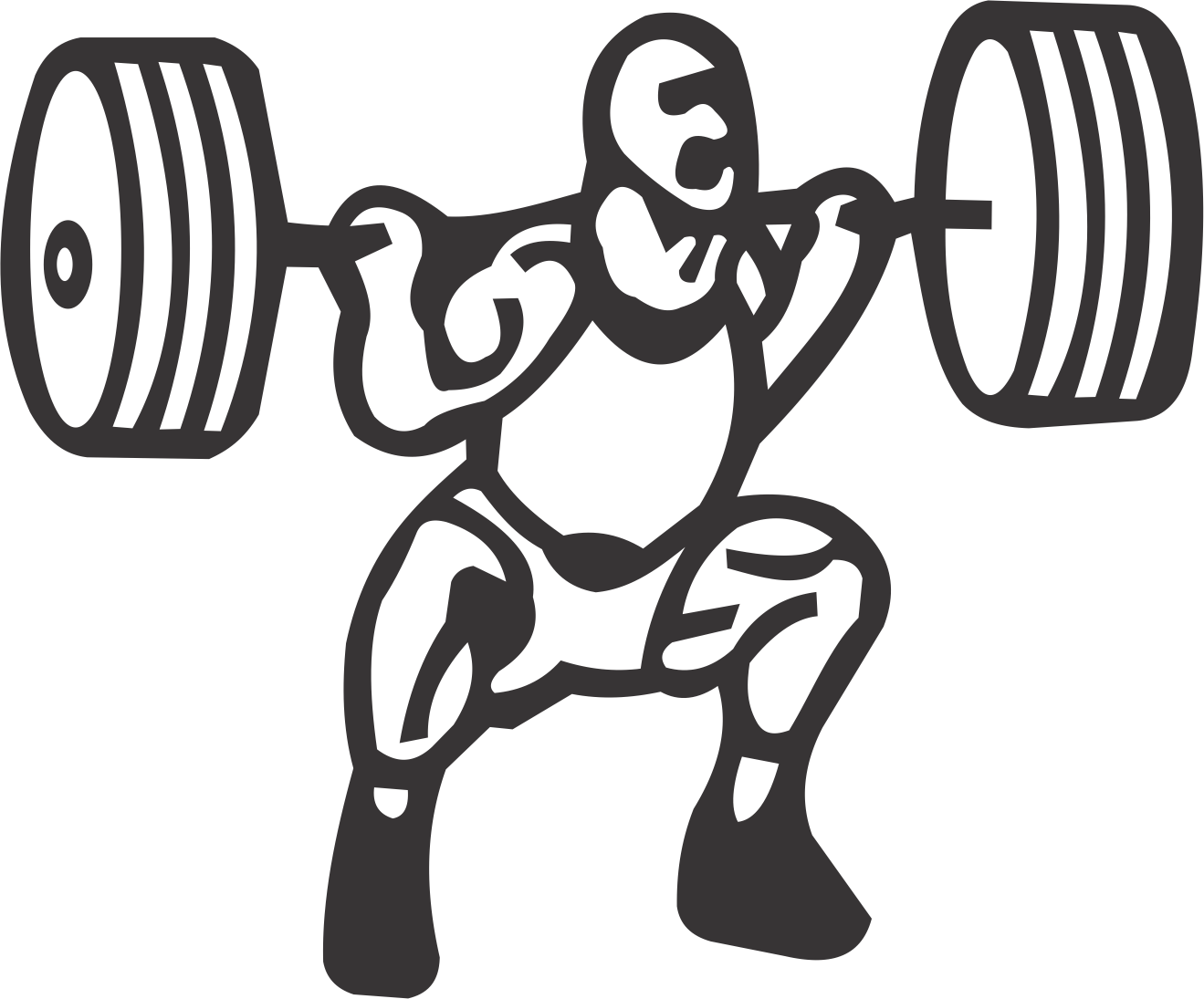 Dumbbell Drawing Picture