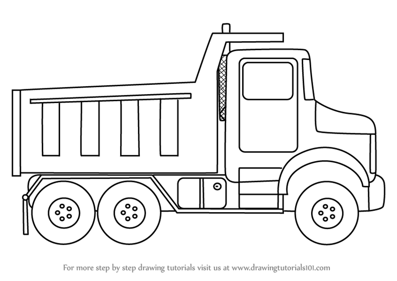 Dumper Truck Drawing Pic