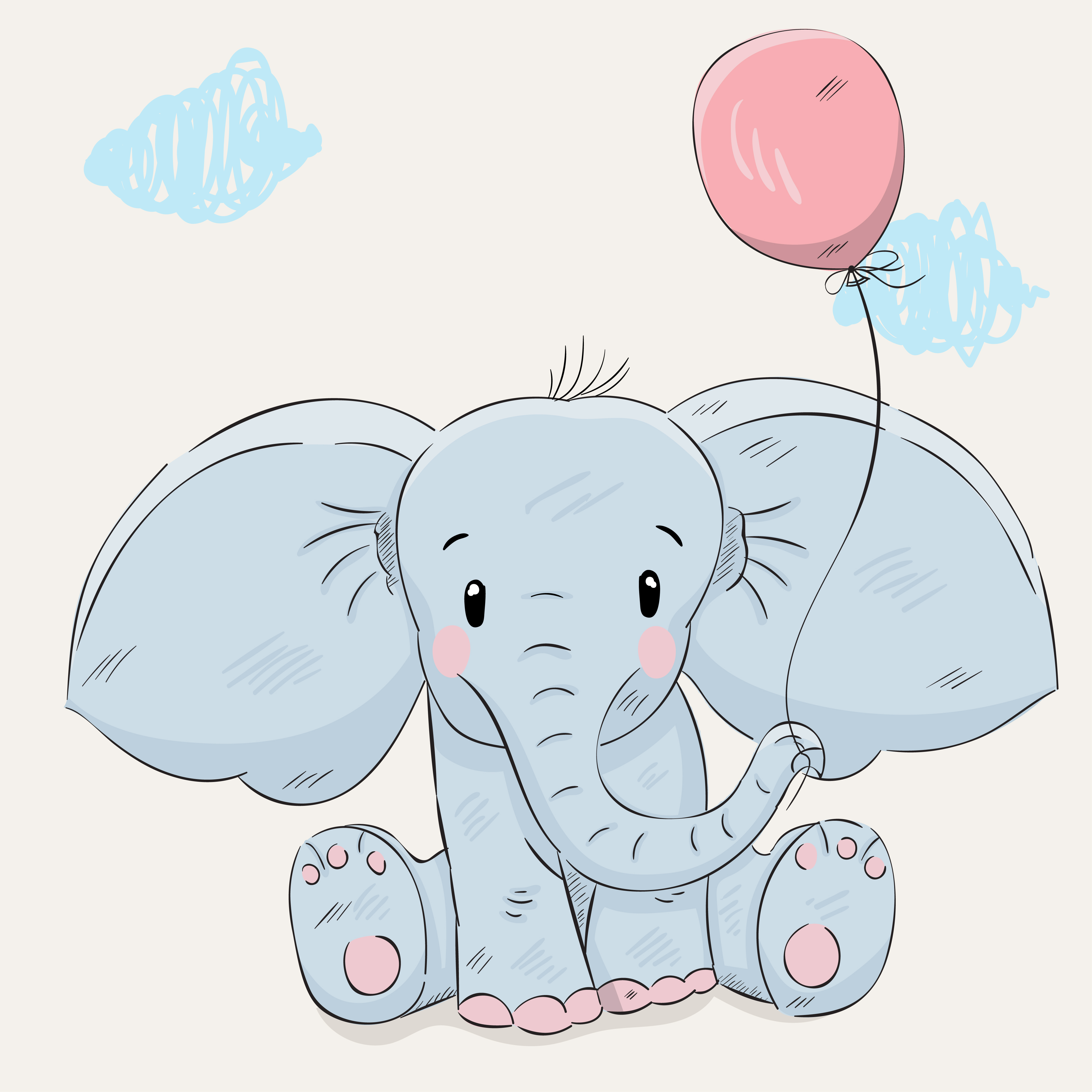 Elephant Cartoon Drawing Images