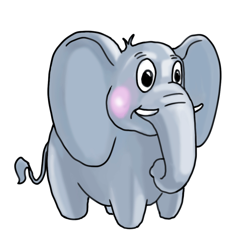 Elephant Cartoon Drawing Pic