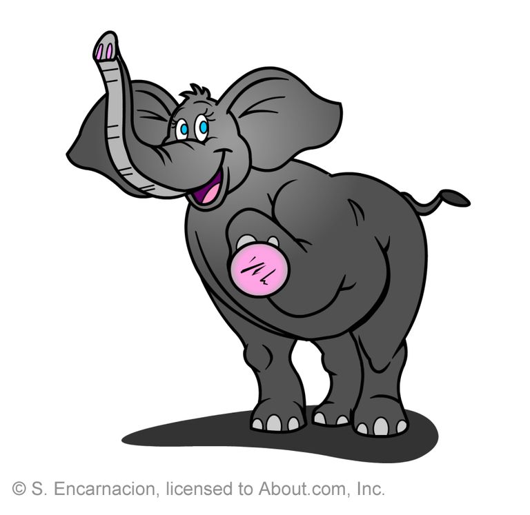 Elephant Cartoon Drawing Realistic