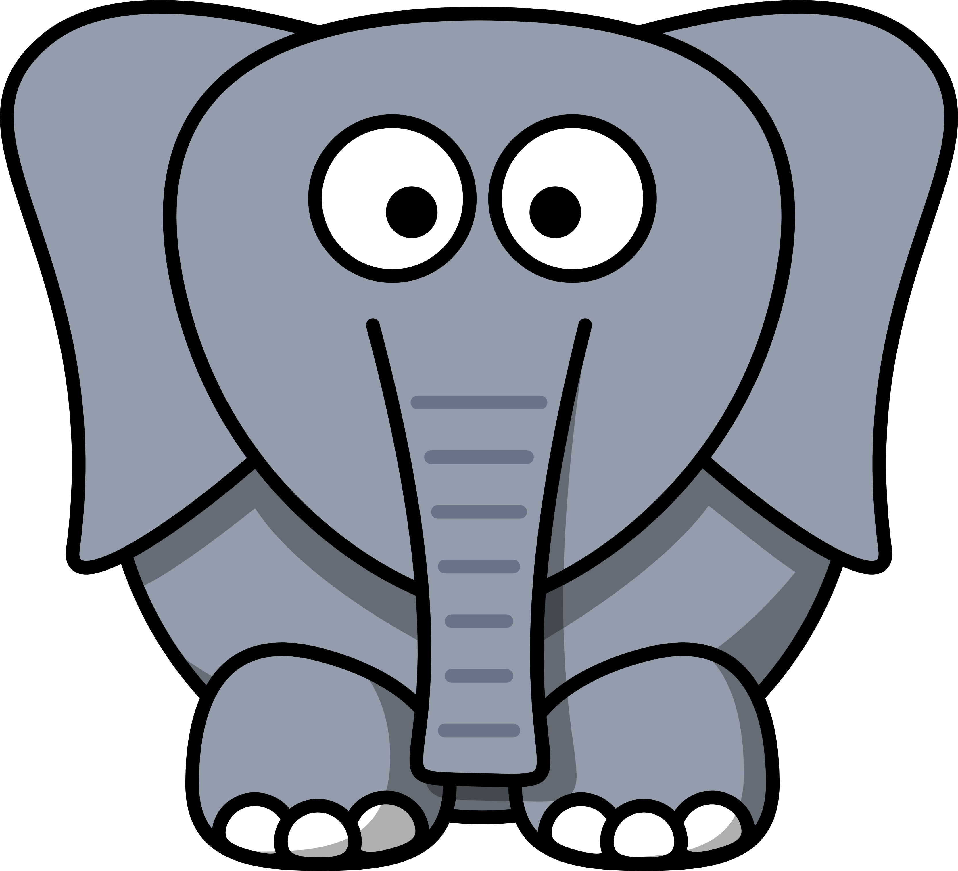 Elephant Cartoon Drawing