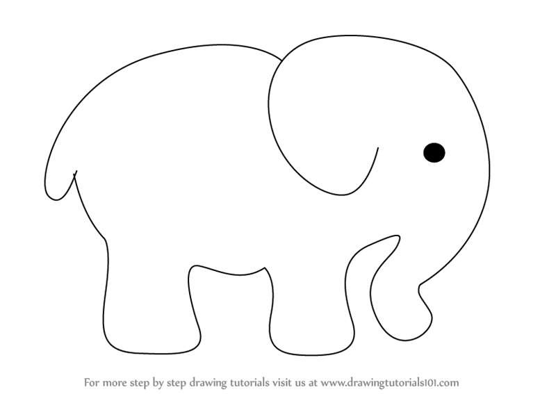 Elephant Kid Drawing Art