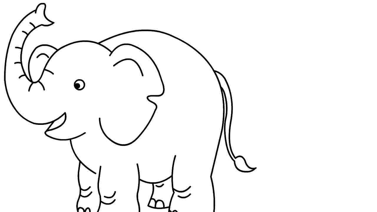 Elephant Kid Drawing Pics