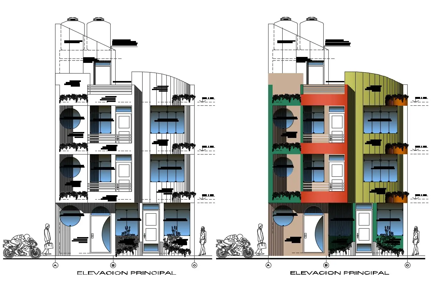 Elevation Drawing Realistic