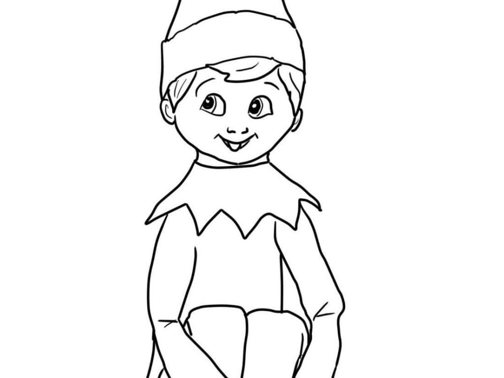 Elf On The Shelf Drawing Image