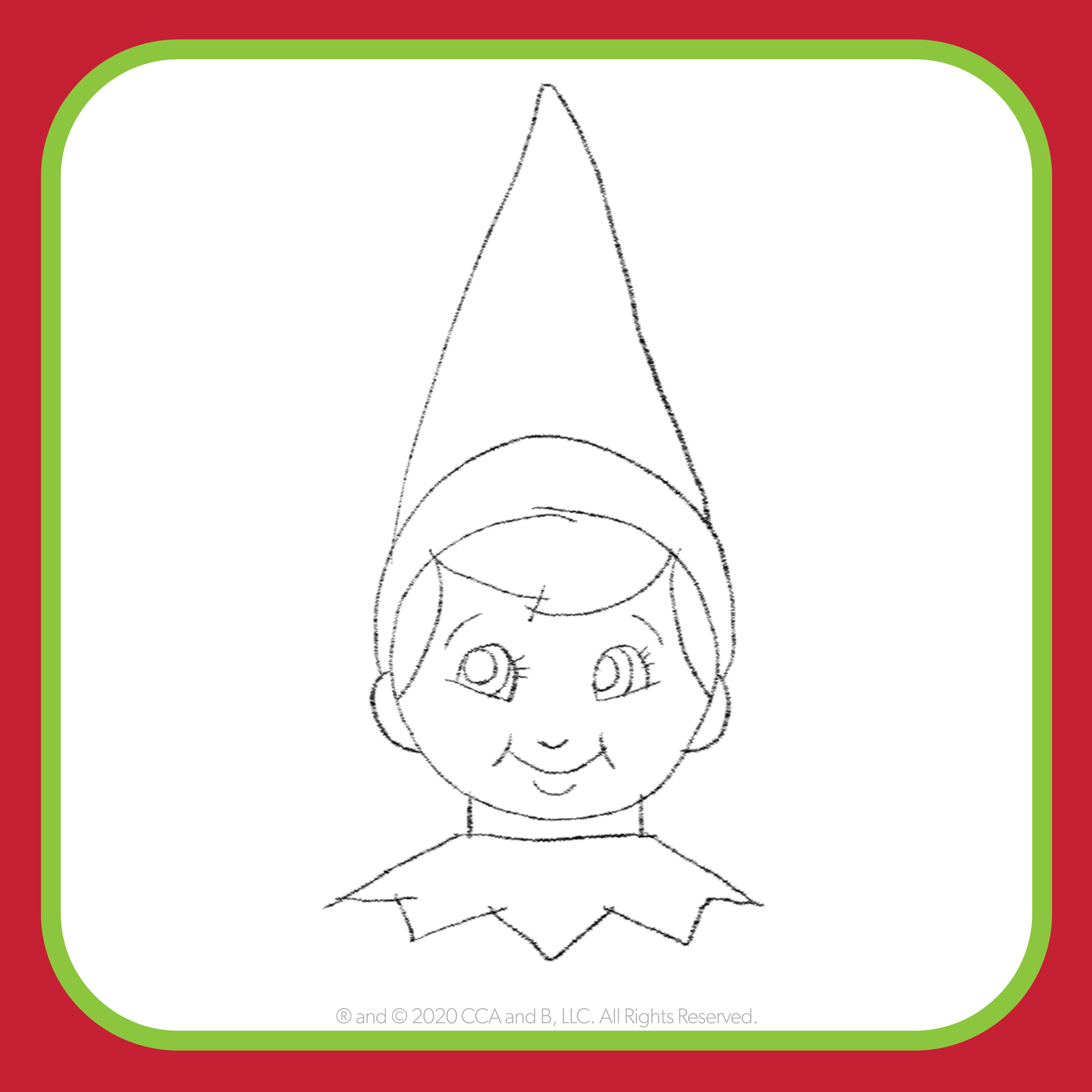 Elf On The Shelf Drawing Photo