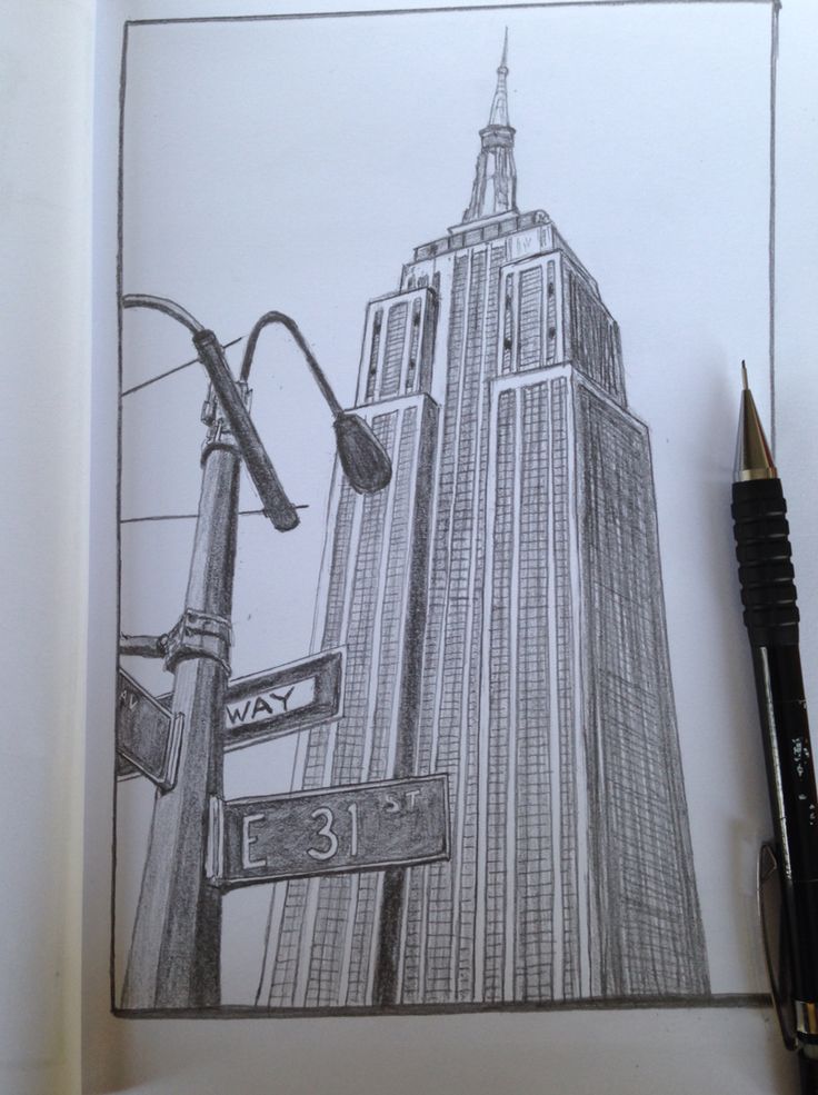 Empire State Building Best Drawing