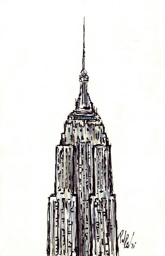 Empire State Building Drawing Image