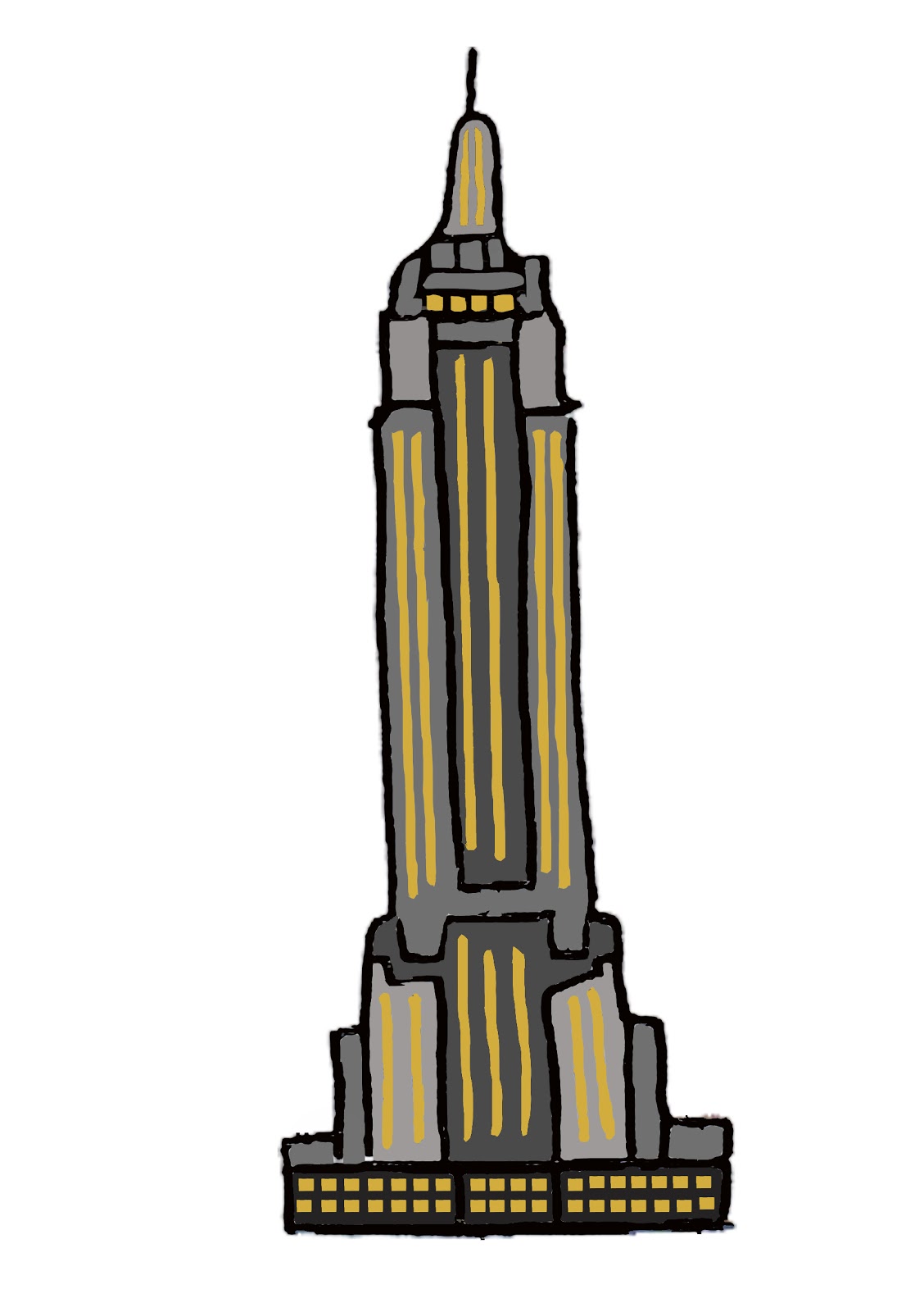 Empire State Building Drawing Pic