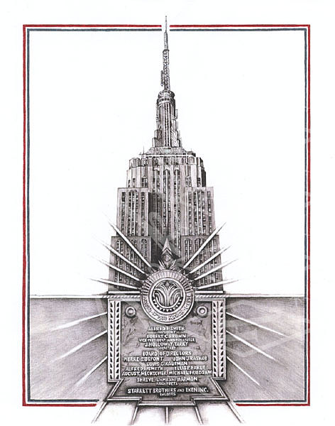 Empire State Building Drawing Picture