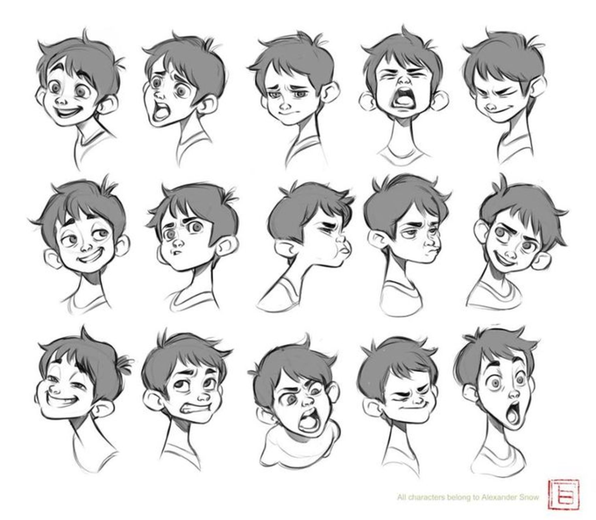 Face Expression Drawing Pic