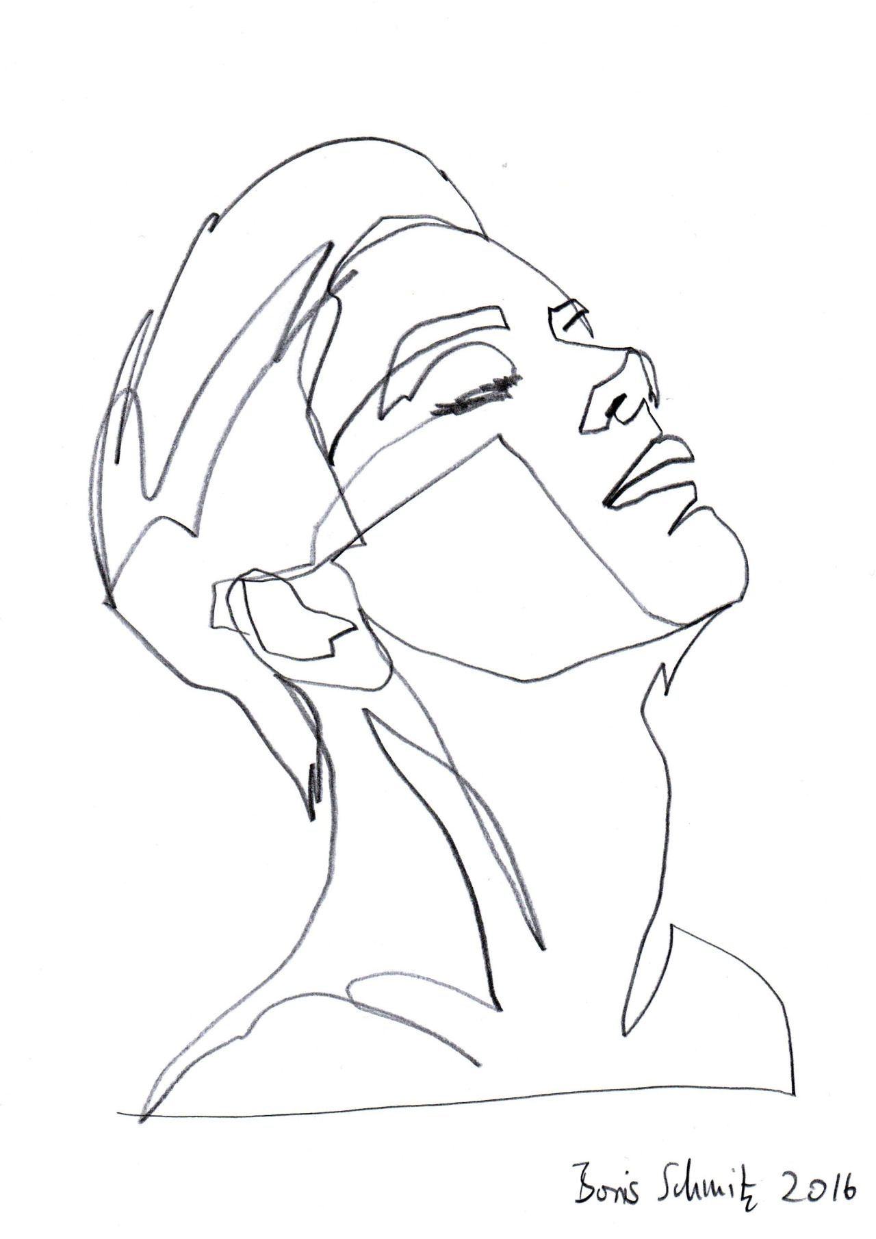 Face Line Drawing Realistic