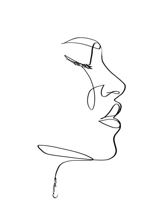 Face Line Drawing