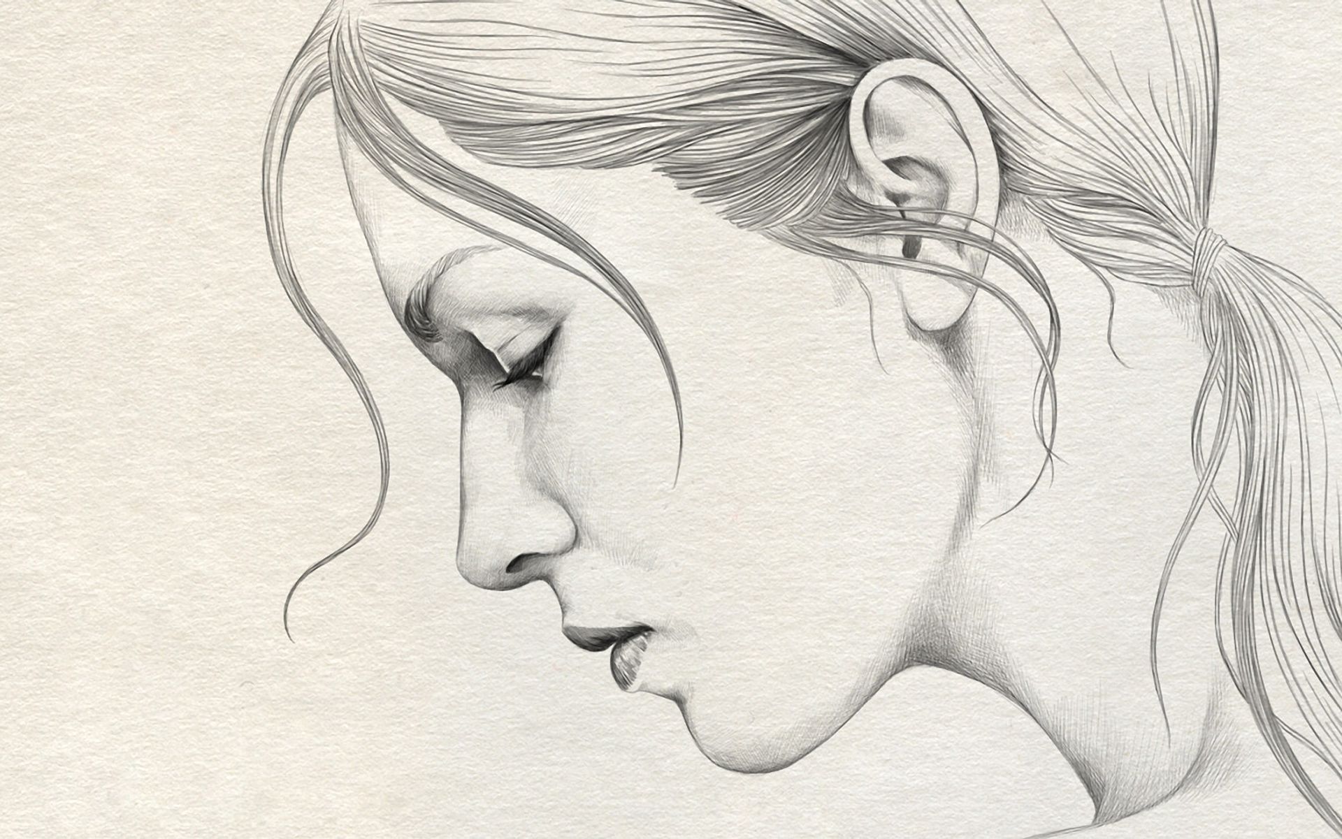 Face Profile Drawing Realistic