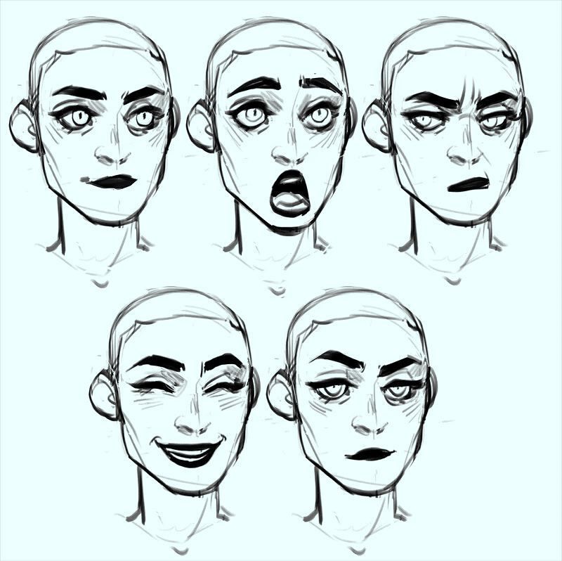 Face Reference Drawing Art