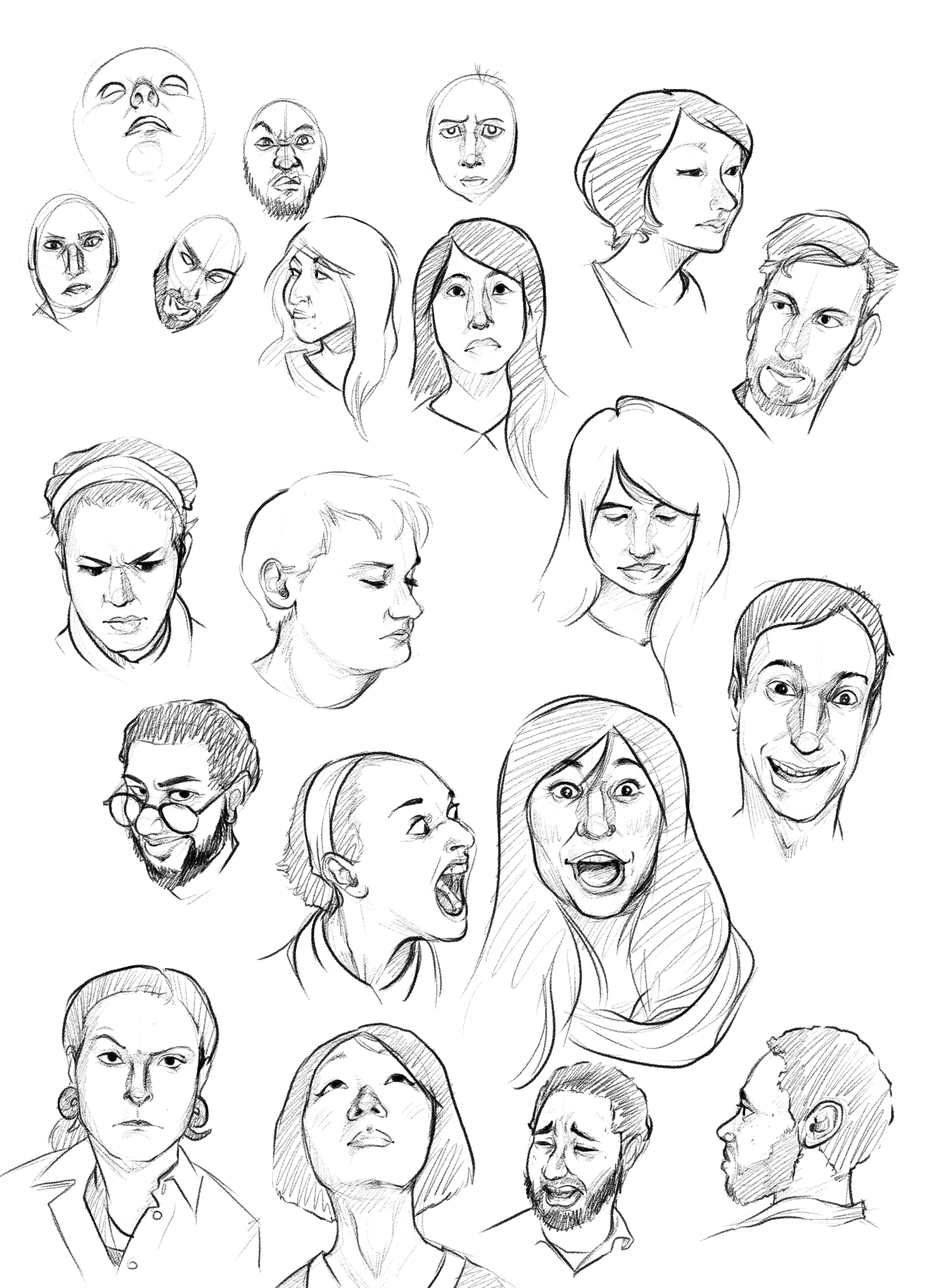 Face Reference Drawing Beautiful Art