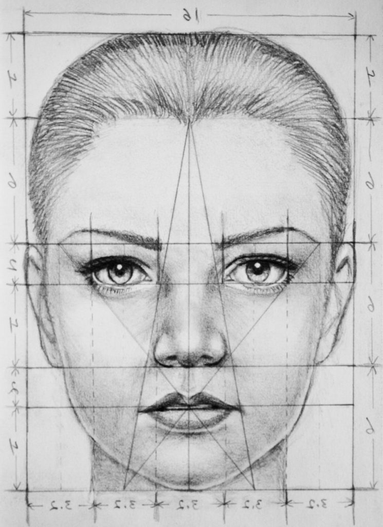 Facial Drawing Beautiful Image