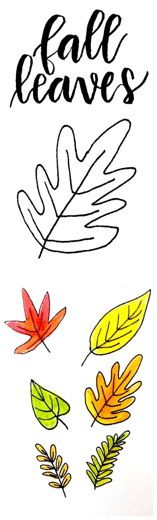 Fall Leaf Drawing Realistic