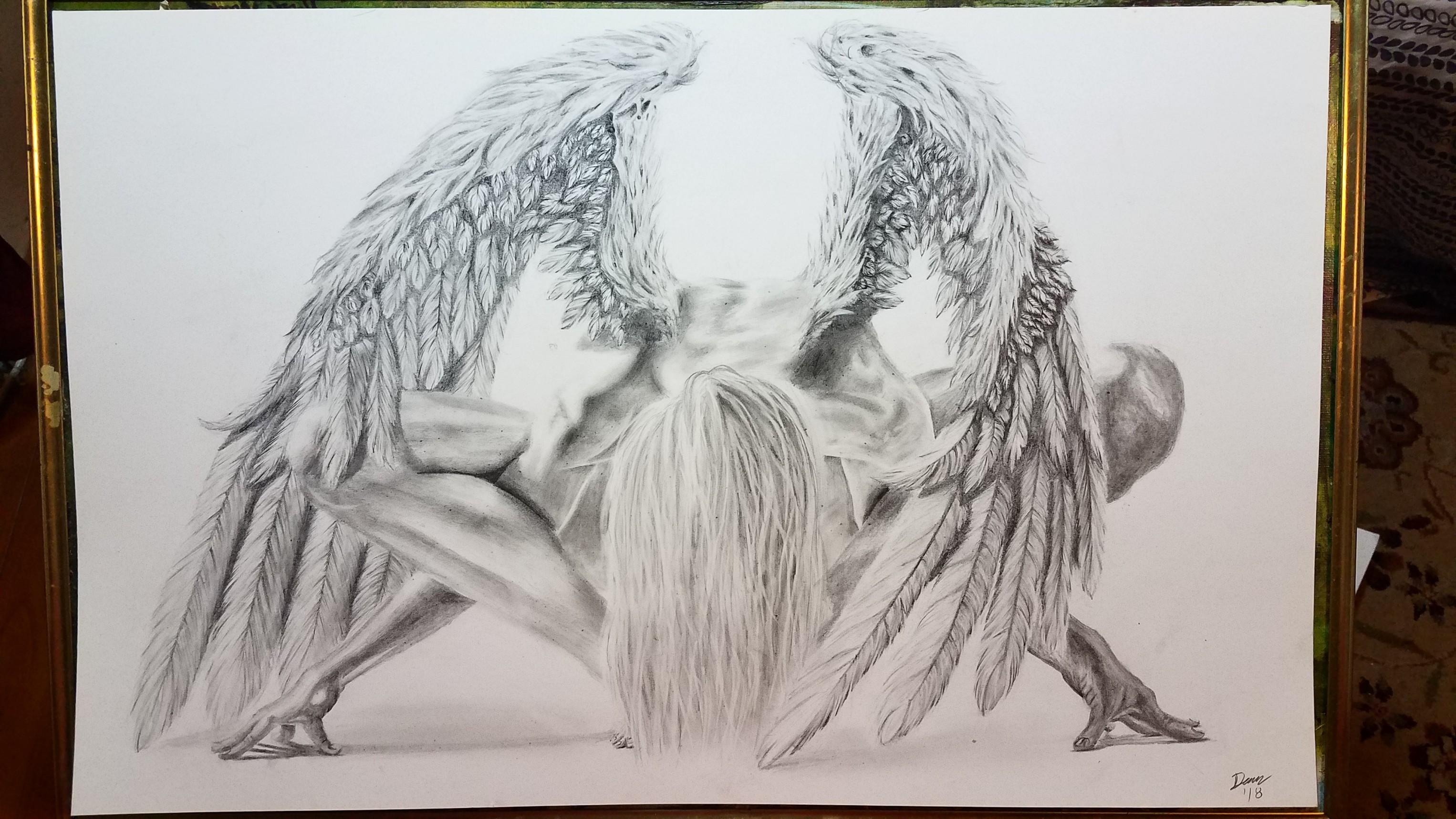 Fallen Angel Drawing Art