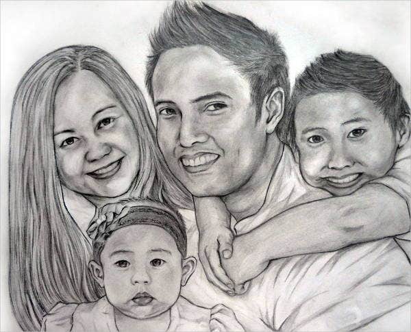 Family Drawing Picture